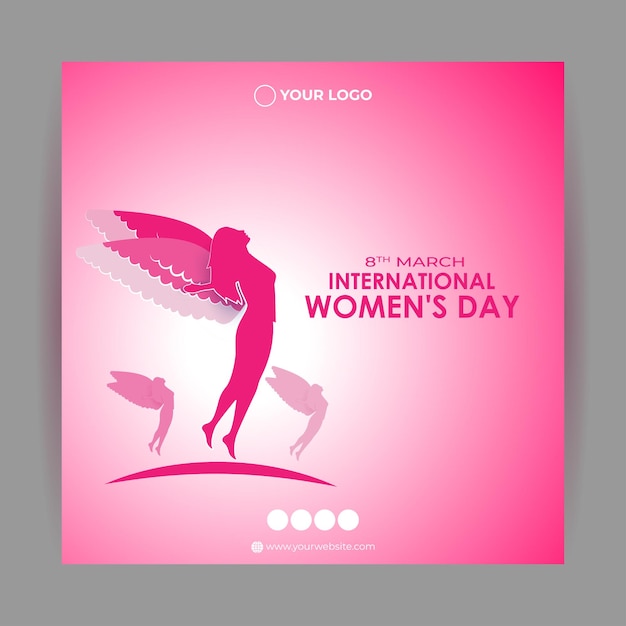 Vector illustration for International Women's Day 8 March background