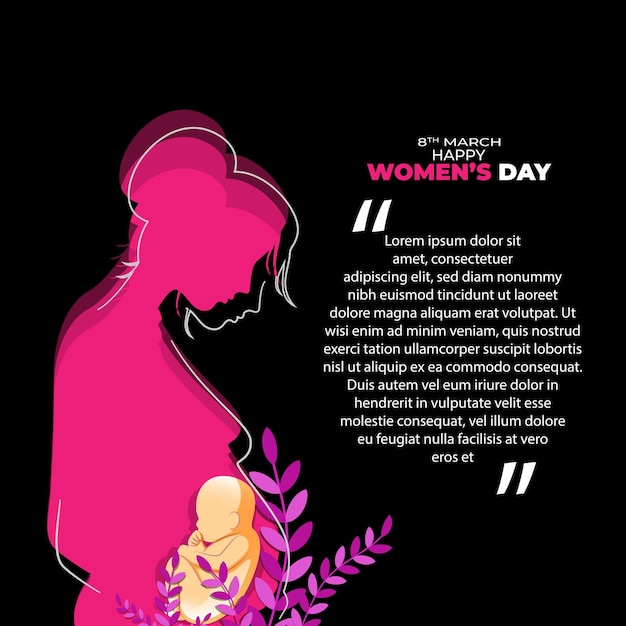 Vector illustration for International Womens Day