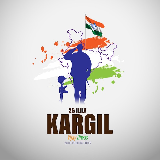 Vector illustration for Kargil Vijay Diwas