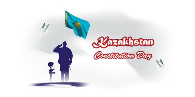 Vector illustration for Kazakhstan constitutional day