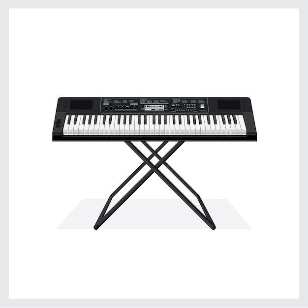 Vector Illustration Keyboard instrument