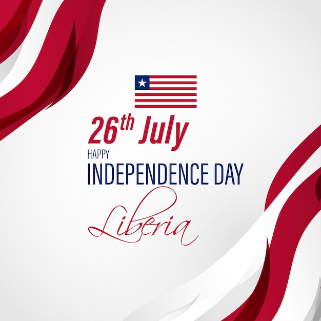 Vector illustration for Liberia Independence Day