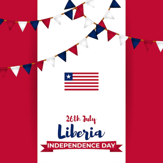 Vector illustration for Liberia Independence Day