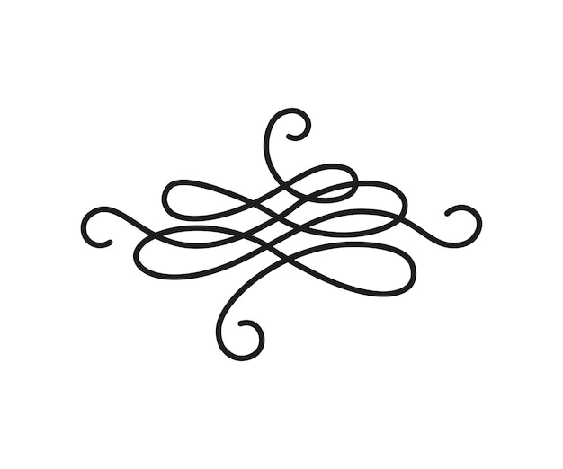 Vector illustration of Linear Squiggle