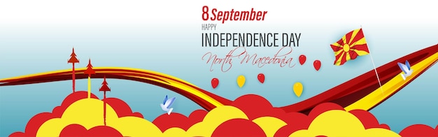 Vector illustration for Macedonia Independence Day