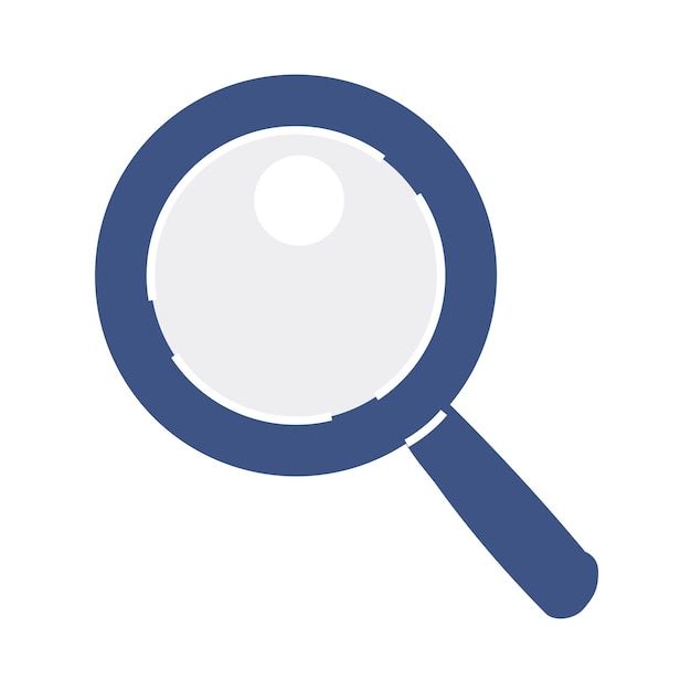 Vector illustration of magnifying glass icon