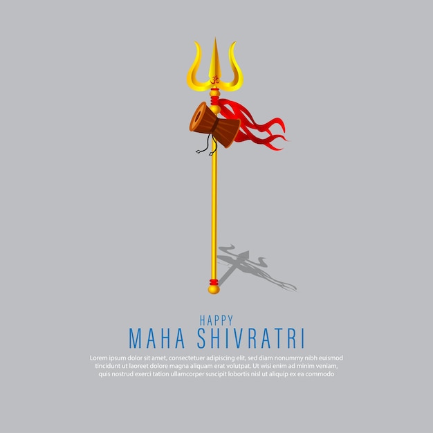 Vector illustration of Maha Shivratri festival