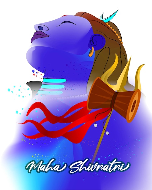 Vector illustration of Maha Shivratri festival