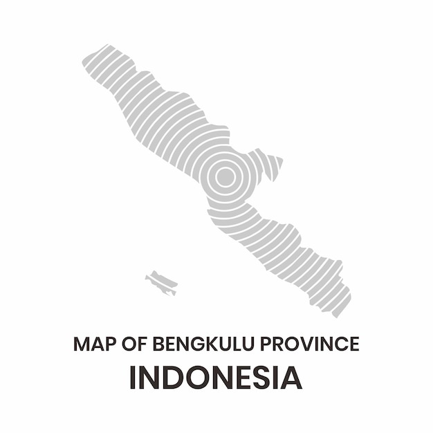 vector illustration map of Bengkulu