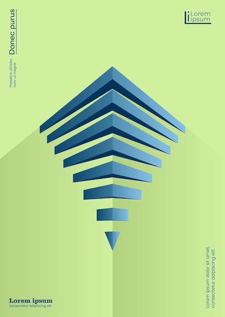 Vector illustration of minimalism in architecture in the shape of a corner of a building