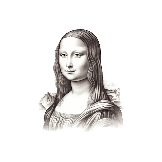 Vector Illustration of Mona Lisa