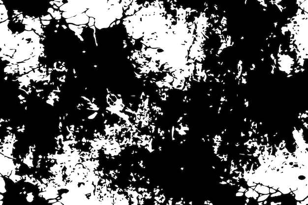 vector illustration of monochrome abstract distressed overlay grunge texture on a white background