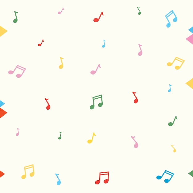 Vector Illustration Of Music Notes Background 