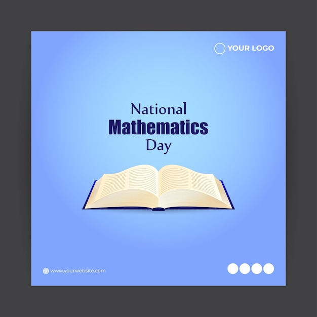 Vector illustration for national mathematics day