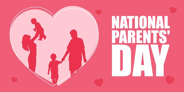 Vector vector illustration for national parents' day