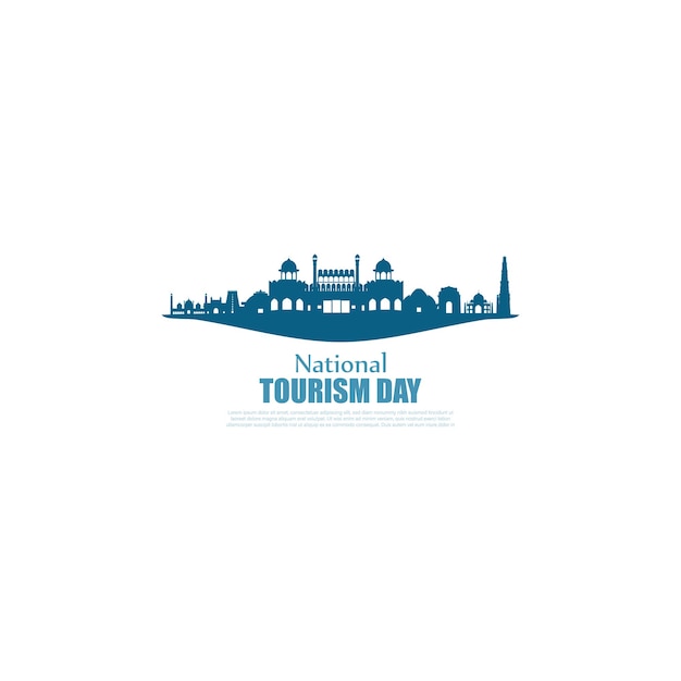 Vector illustration of National Tourism Day 25 January