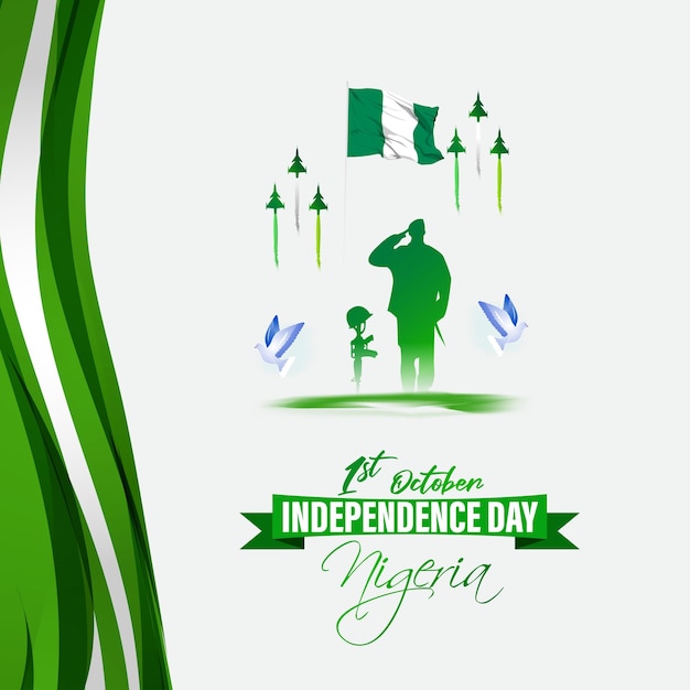 Vector illustration for Nigeria Independence Day