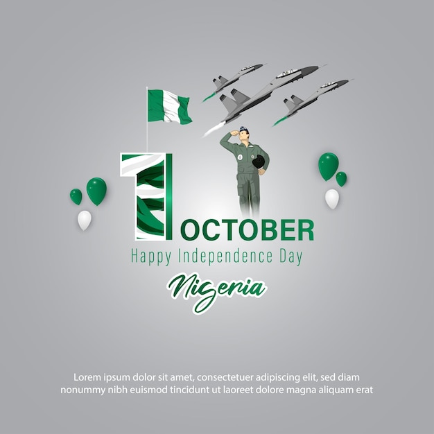 Vector illustration for Nigeria Independence Day