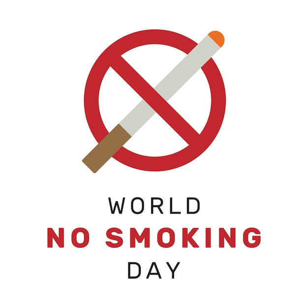 Vector illustration of No Smoking Day poster. Observed annually on March