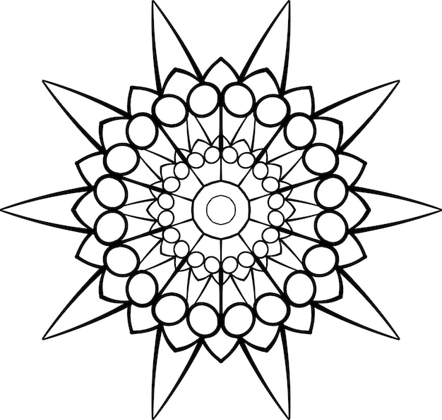 Vector illustration of ornamental design element