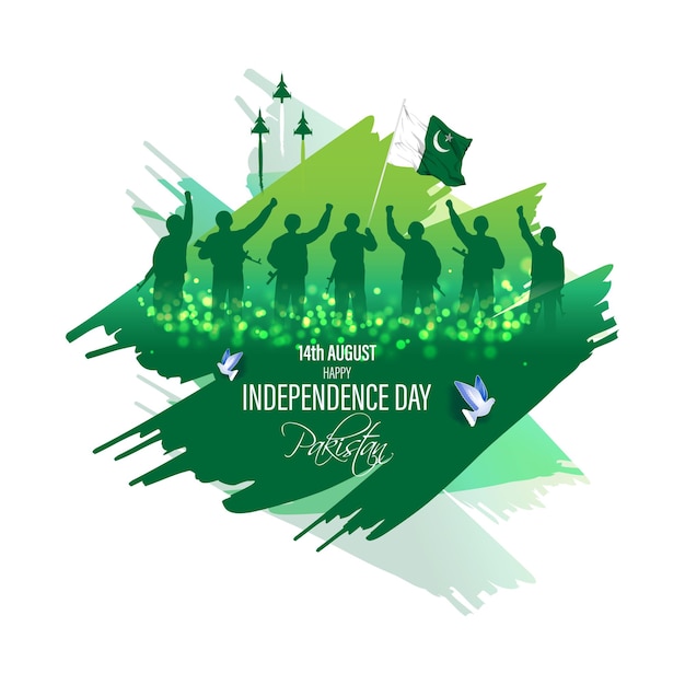 Vector illustration for Pakistan Independence Day