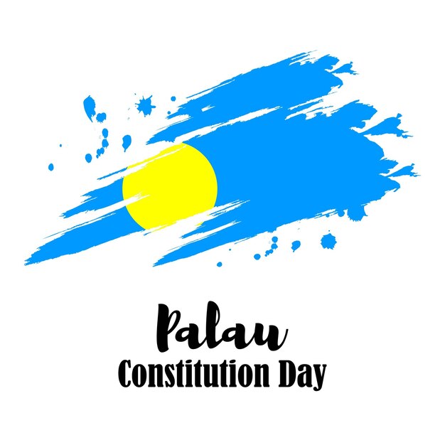 Vector illustration for Palau independence day