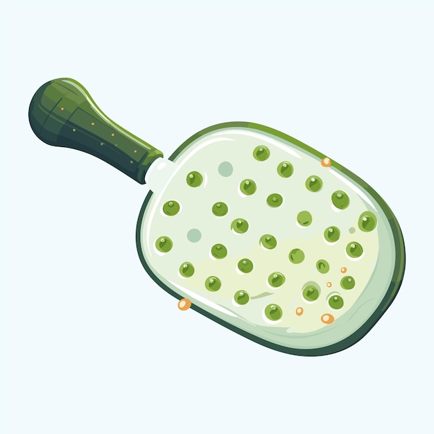 Vector illustration of pickleball bat