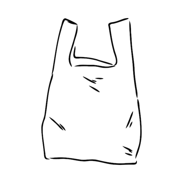 Vector illustration of a plastic bag plastic bag vector