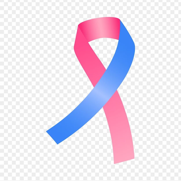 Vector vector illustration of pregnancy and infant loss awareness ribbon on transparent background