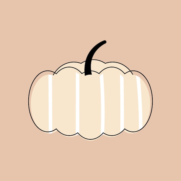 Vector illustration of pumpkins in flat style.