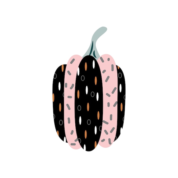 Vector illustration of pumpkins in flat style.