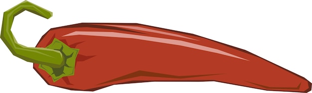 Vector Illustration Of Red Chili Food Illustration