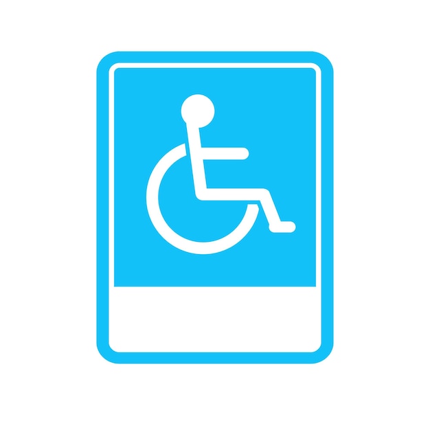 vector illustration of road signs, stairs, only for persons with disabilities.