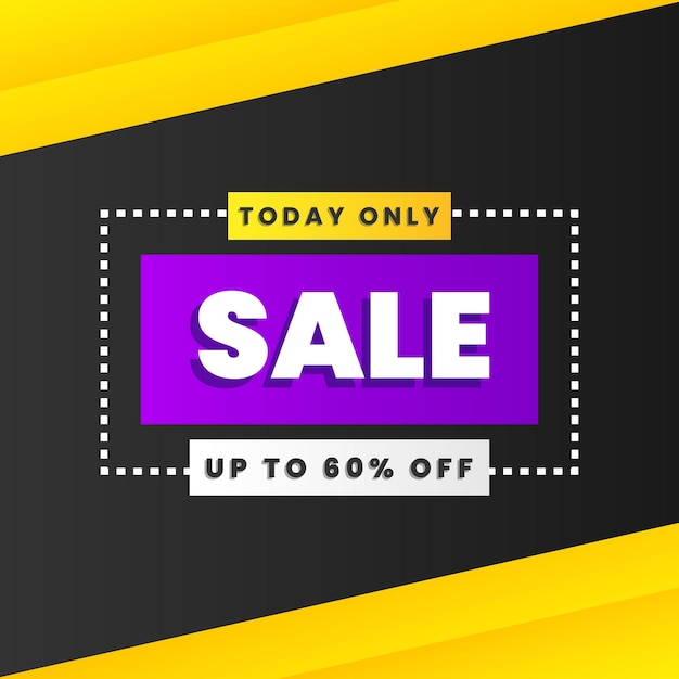 Vector illustration sale banner template design