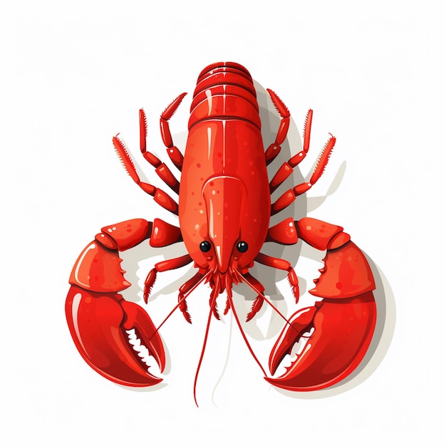 vector illustration sea ocean lobster seafood food isolated animal design restaurant shel