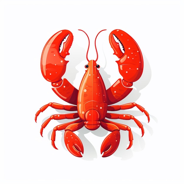 vector illustration sea ocean lobster seafood food isolated animal design restaurant shel