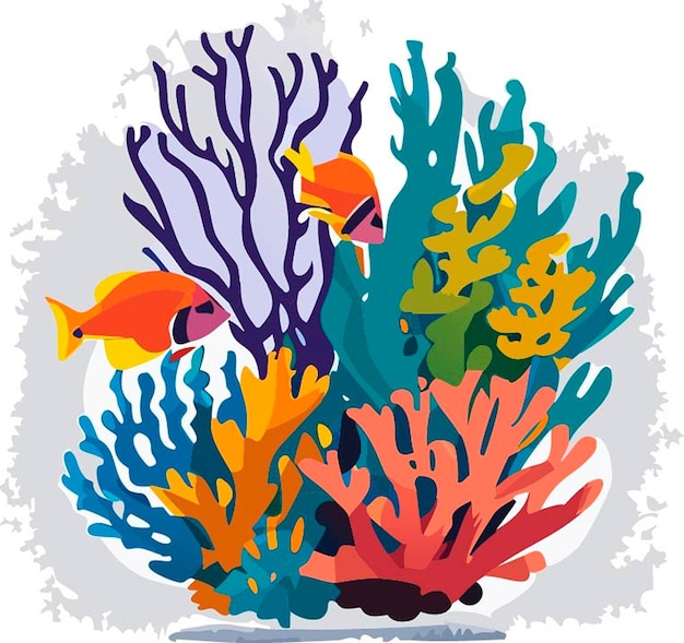 Vector illustration of sea