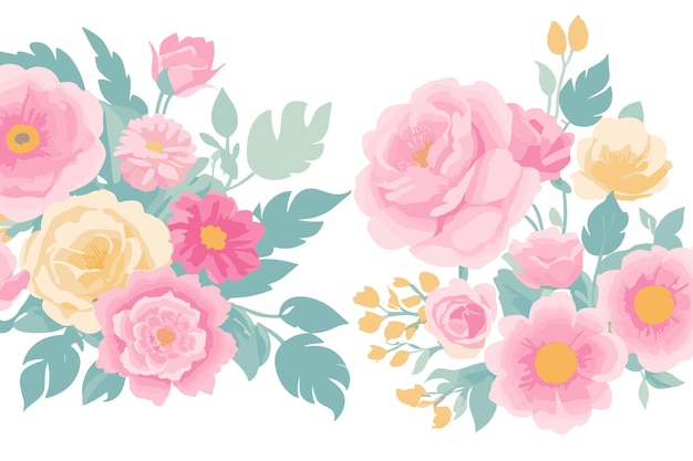 Vector illustration of a seamless floral pattern