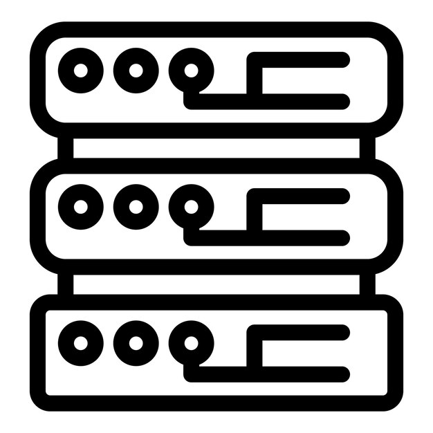 Vector vector illustration of server racks icon