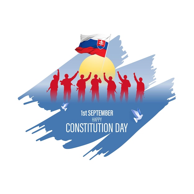 Vector illustration for Slovakia Constitution Day