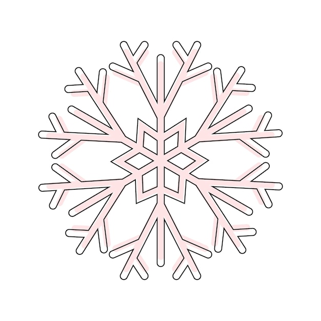 Vector illustration of snowflak