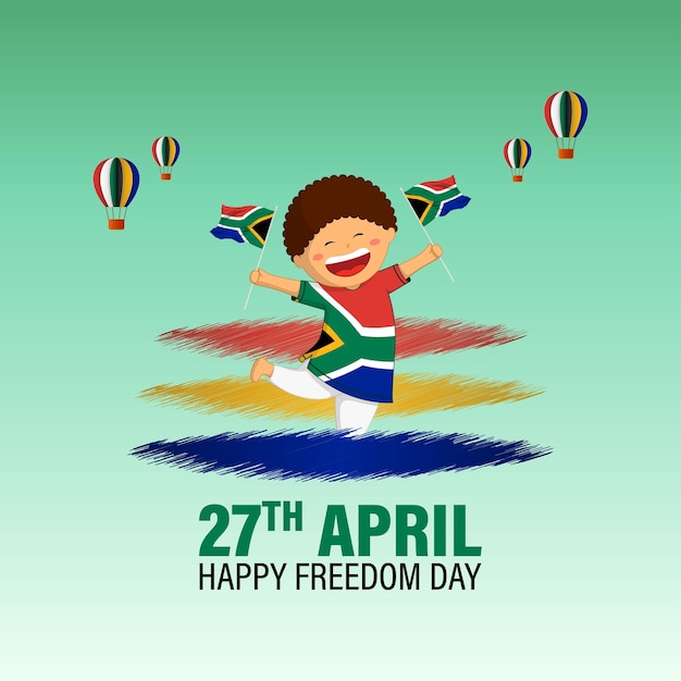 Vector illustration of South Africa Freedom Day