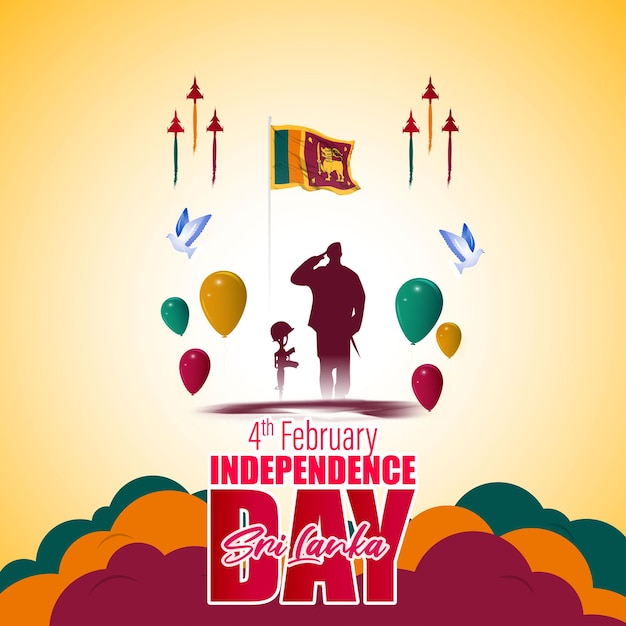 Vector illustration for Sri Lanka Independence Day