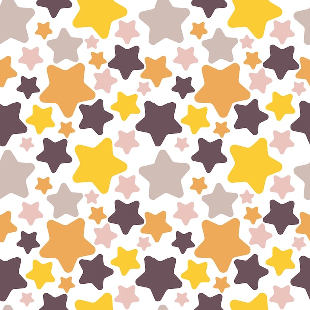 Vector illustration stars pattern colorful cute for different design uses