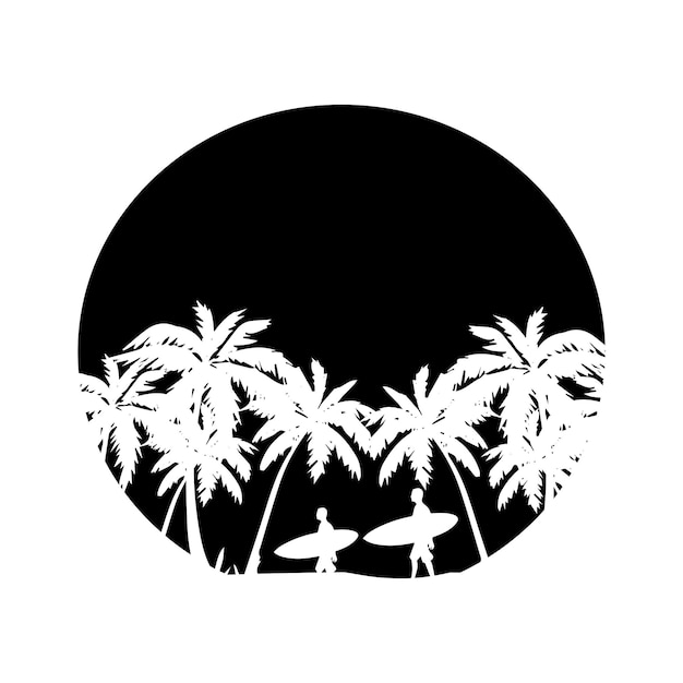 vector illustration of summer and beach object