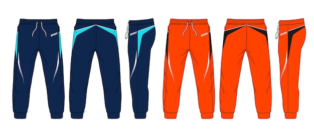 Vector illustration of Sweatpants.