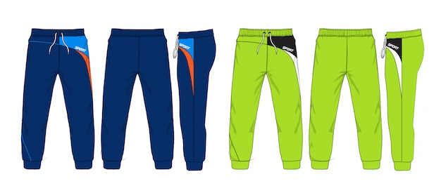 Vector illustration of Sweatpants. 