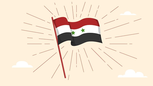 Vector Illustration of Syria Flag