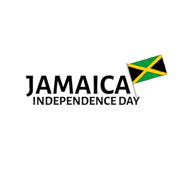 Vector illustration on the theme of Jamaica Independence Day on August 6