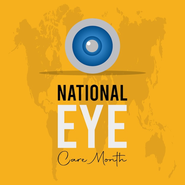 Vector illustration on the theme of National Eye Care Month observed each year during January